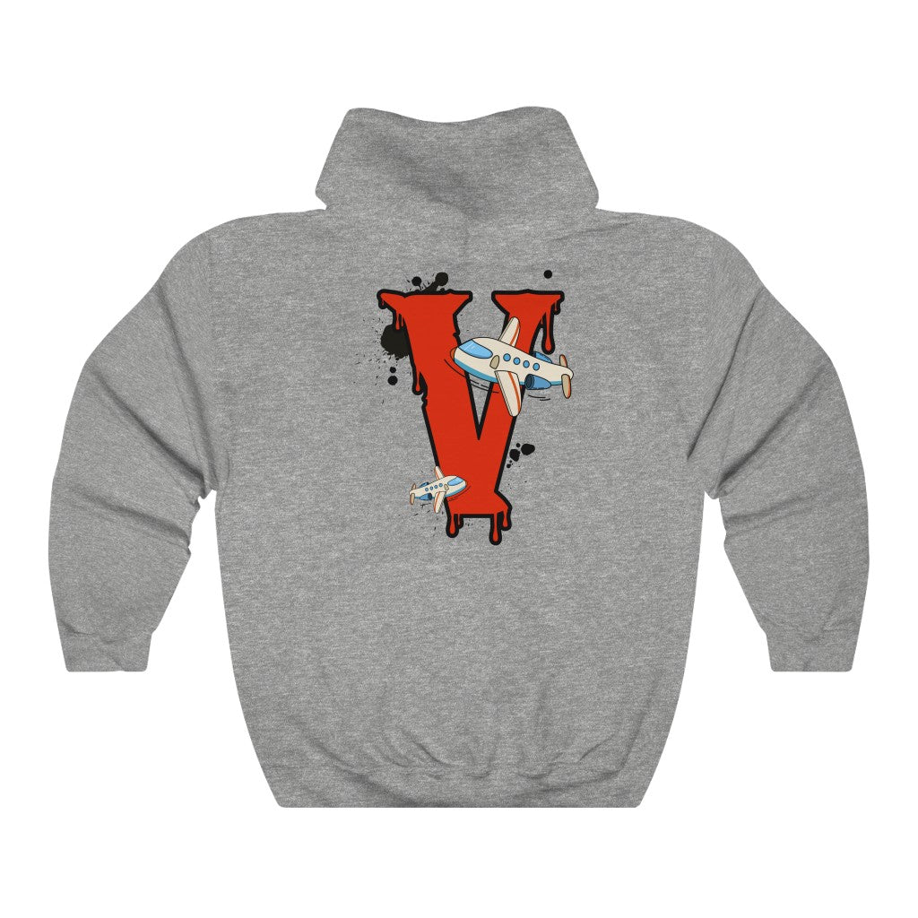 Iconic "V" Logo Pull Over Hoodie