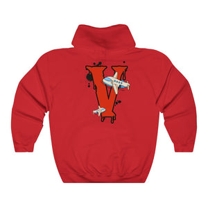 Iconic "V" Logo Pull Over Hoodie