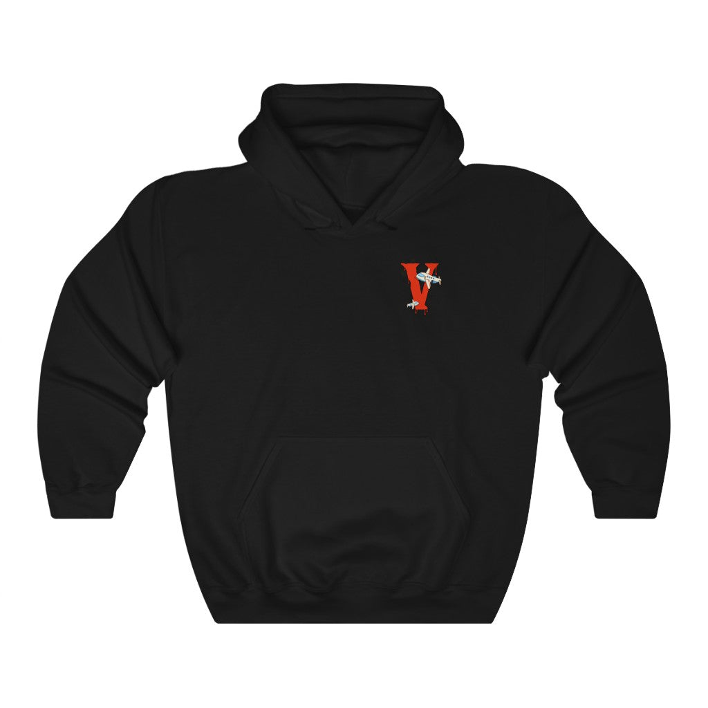 Iconic "V" Logo Pull Over Hoodie